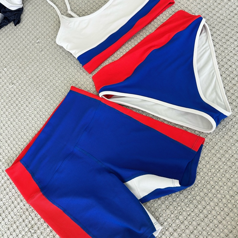 Beach Riot Labor Day Colorblock Bikini Set - Picture 4 of 9
